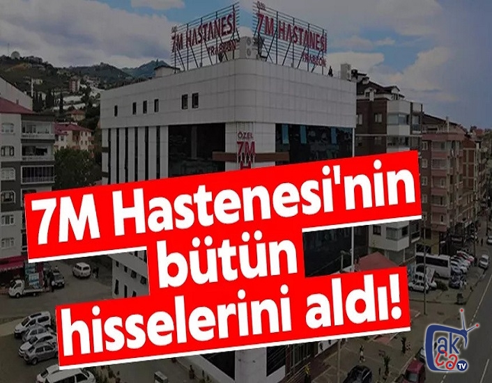 Trabzon özel 7M Hastanesi’nde hisse devri gerçekleşti