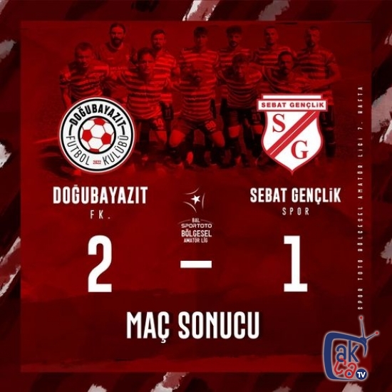 Doğubayazıt FK. 2 - 1 Sebat Gençlik Spor