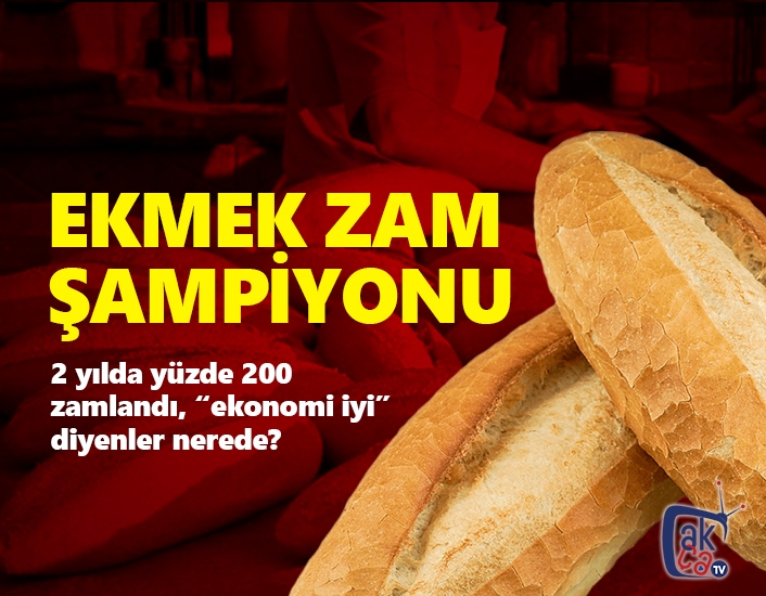 Ekmek zam şampiyonu