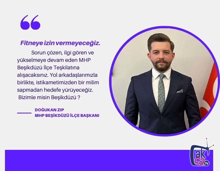 Doğukan Zıp : Fitneye izin vermeyeceğiz !