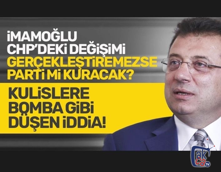 Ekrem İmamoğlu, parti mi kuracak? Flaş iddia...