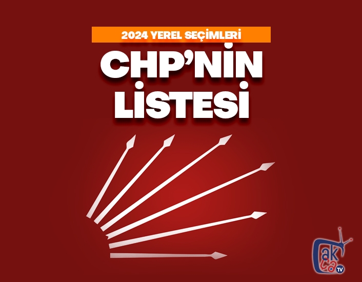 CHP'nin listesi belli oldu