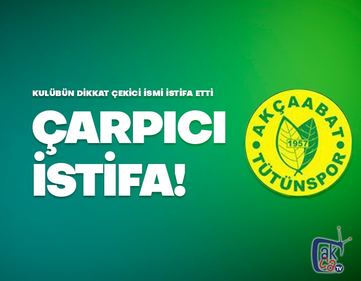Tütünspor'da çarpıcı istifa!