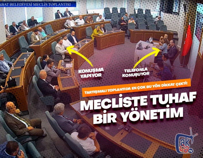 Mecliste tuhaf bir yönetim!