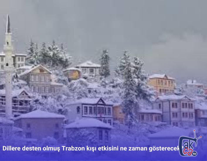 Dillere desten olmuş Trabzon kışı etkisini ne zaman gösterecek?