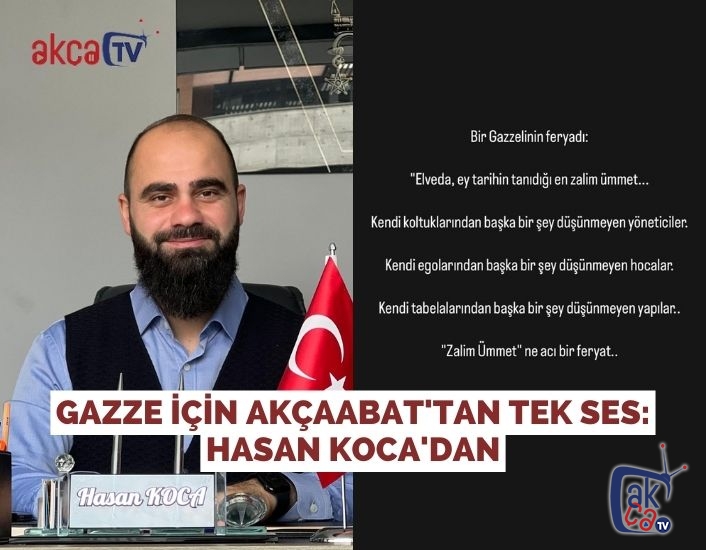 Gazze İçin Akçaabat'tan Tek Ses: Hasan Koca'dan