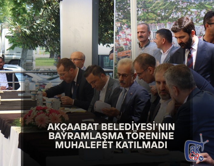 Akçaabat Belediyesi'nin Bayramlaşma Törenine Muhalefet Katılmadı