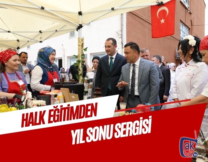 Akçaabat Halk Eğitim Merkezi’nin Yıl Sonu Sergisi Yoğun İlgi Gördü
