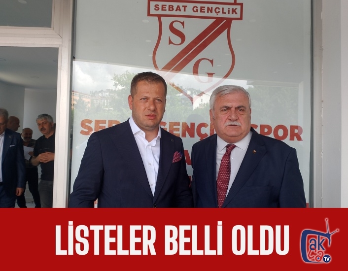 Aday listeleri belli oldu