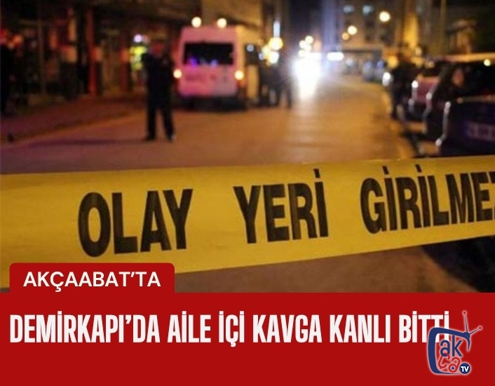 Demirkapı Mahallesi'nde aile içi kavga kanlı bitti. Tartıştığı amcasını silahla vurdu.