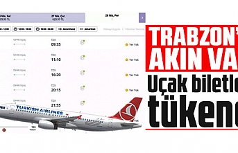 Trabzon'a akın var! Uçak biletleri tükendi