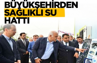 Büyükşehirden sağlıklı içme suyu