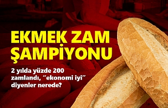 Ekmek zam şampiyonu