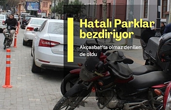 Hatalı parklar bezdiriyor