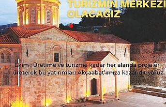 Turizmin merkezi olacağız