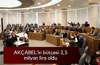 AKÇABEL’in bütçesi 2,5 milyon lira oldu