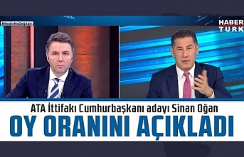ATA İttifakı Cumhurbaşkanı adayı Sinan Oğan oy oranını canlı yayında açıkladı!
