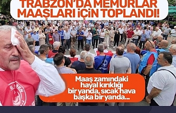 Trabzon'da Memur Maaş zamları nedeniyle basın açıklaması yapıldı...