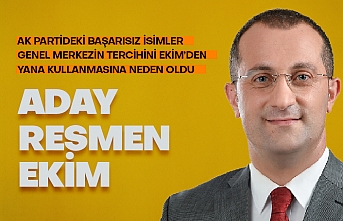 Ak Parti'nin adayı Ekim