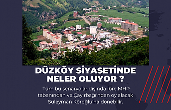 Düzköy siyasetinde neler oluyor ?