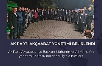 Ak Parti Akçaabat yönetimi belirlendi