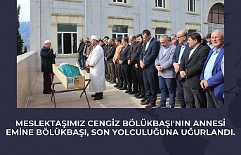 Cengiz Bölükbaşı'nın annesi Emine Bölükbaşı, son yolculuğuna uğurlandı.