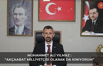 Muhammet Ali Yılmaz : “Akçaabat Milliyetçisi olarak da kınıyorum”