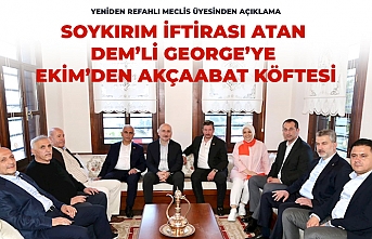 SOYKIRIM İFTİRASI ATAN DEM'Lİ GEORGE'YE EKİM'DEN AKÇAABAT KÖFTESİ