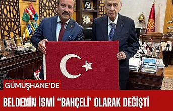 Beldenİn ismİ “Bahçeli’ olarak değişti
