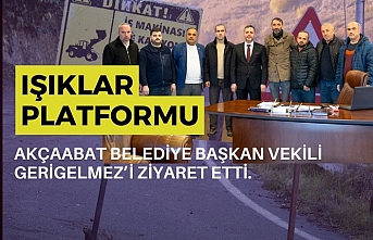 Işıklar Platformu Akçaabat Belediye Başkan vekili Gerigelmez’i ziyaret etti.