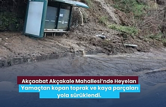 Akçaabat Akçakale Mahallesi’nde Heyelan