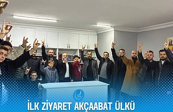 İlk ziyaret Akçaabat Ülkü Ocakları’na
