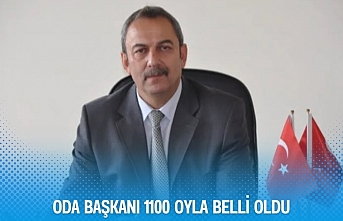 Oda Başkanı 1100 OYLA Belli Oldu