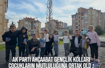 AK Parti Akçaabat Gençlik Kolları çocukların mutluluğuna ortak oldu