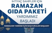 RAMAZAN YARDIMI İÇİN BAŞVURULAR BAŞLADI!