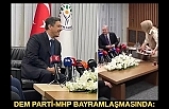 DEM Parti-MHP bayramlaşmasında: Demli çay şakası... Kahkahaya boğuldular