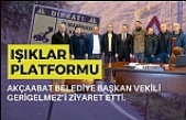 Işıklar Platformu Akçaabat Belediye Başkan vekili Gerigelmez’i ziyaret etti.