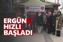 Akçaabat İlçe Başkanlığı görevine gelen Özcan Ergün dur durak bilmiyor.