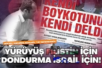 Yürüyüş Filistin için, dondurma İsrail için!