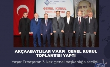 Akçaabatlılar Vakfı Genel kurul toplantısı yaptı