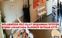 Bölgemizde Feci Olay! Boşanmak İsteyen Eşini Lokantada Öldürüp İntihar Etti!