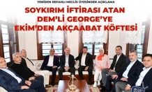 SOYKIRIM İFTİRASI ATAN DEM'Lİ GEORGE'YE EKİM'DEN AKÇAABAT KÖFTESİ