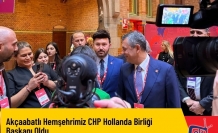 Akçaabatlı Hemşehrimiz CHP Hollanda Birliği Başkanı Oldu