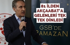 81 İlden Akçaabat’a gelenleri tek  tek dinledi