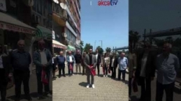 İmamoğlu pankartı ilçesinde indirildi.