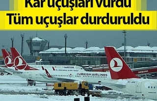 Kar uçuşları vurdu