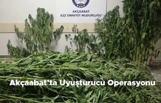 Akçaabat'ta yapılan uyuşturucu operasyon