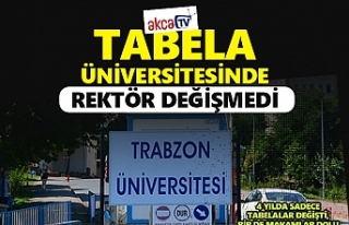 Tabela üniversitesinde rektör değişmedi!