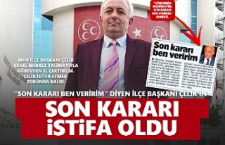 Son kararı istifa oldu!