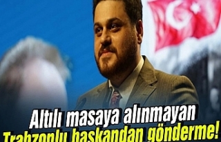 Akçaabat'lı Genel Başkan'a ret